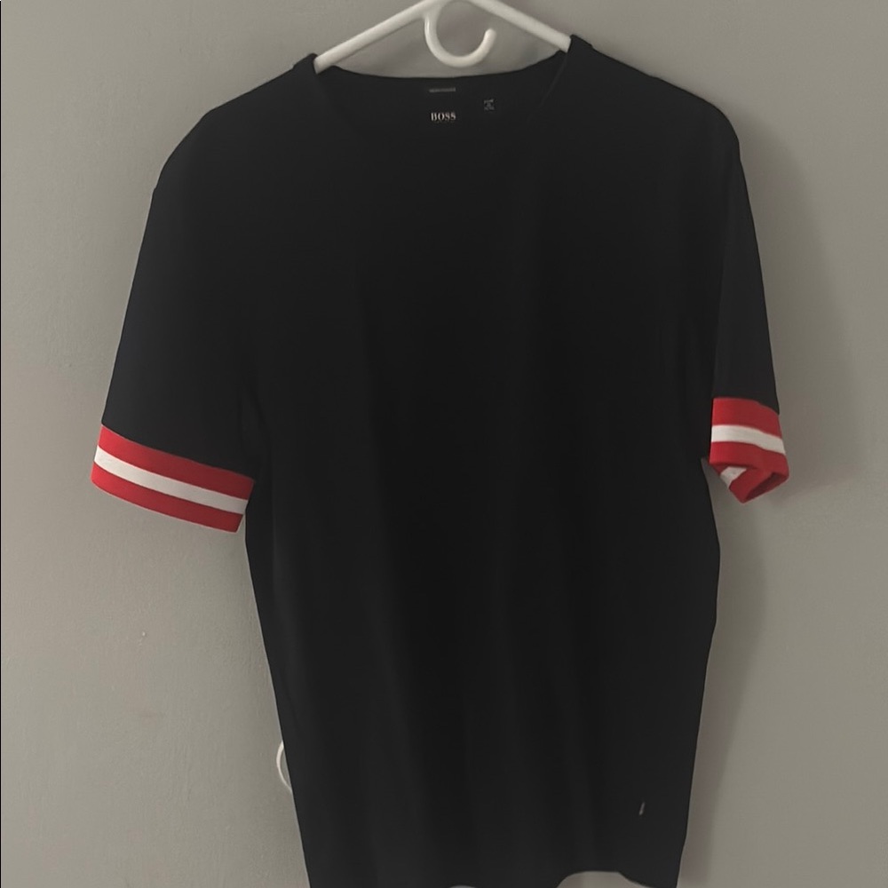 Boss Black and Red Short Sleeve Tee
